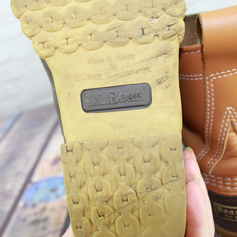 LL BEAN Waterproof Duck Boots Bean Boots M 9  L 11 - Picture 8 of 9